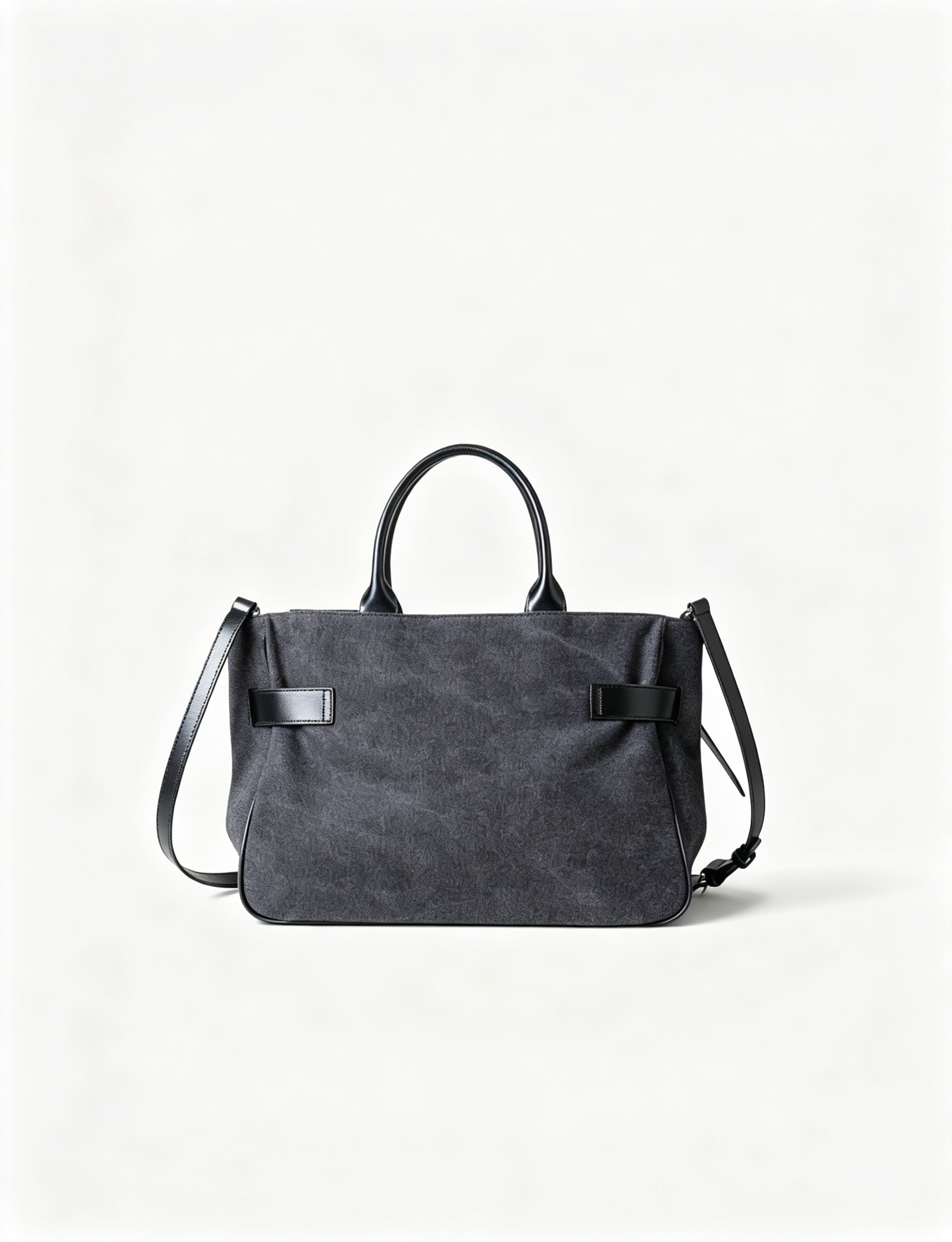 Belted key charm tote side view | ZIRR