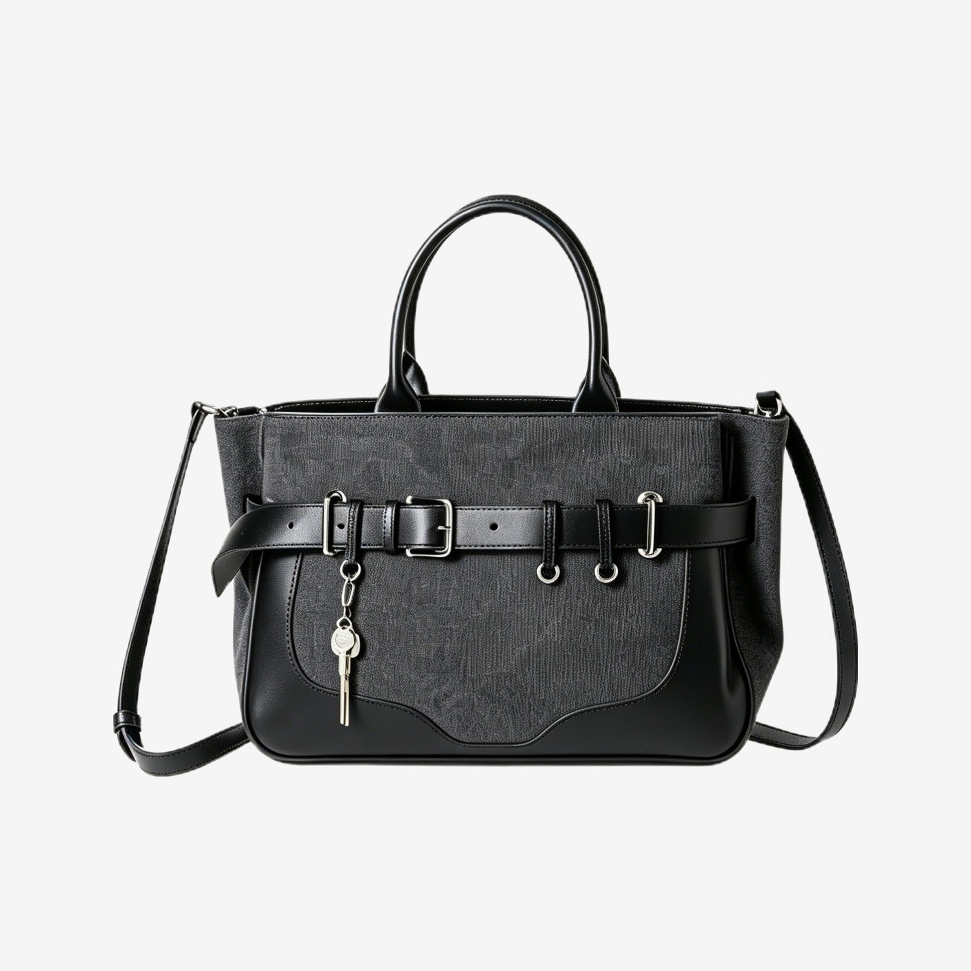 Belted key charm tote — cover