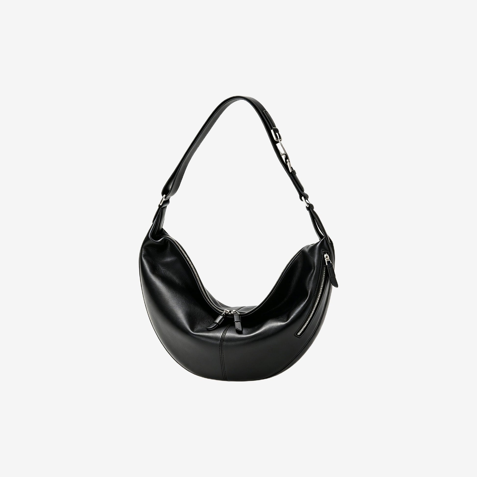 Crescent leather crossbody — cover