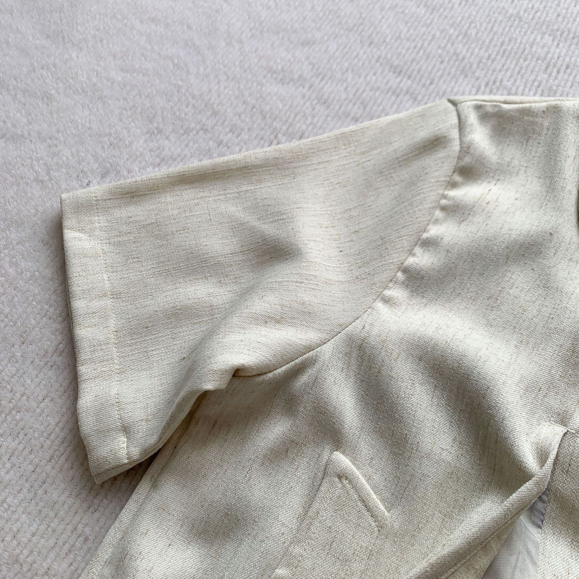Floral panel irregular shirt hem detail | ZIRR