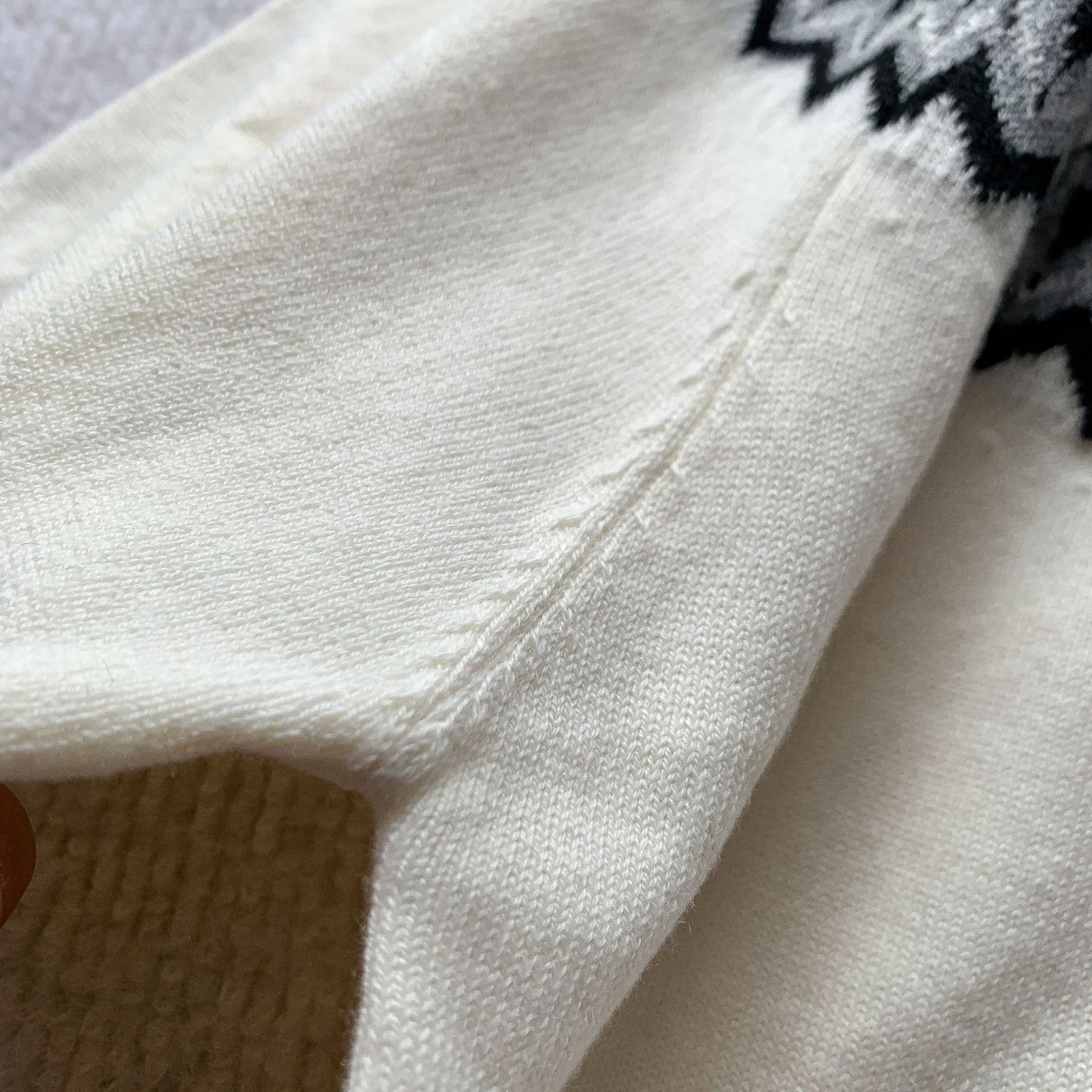 Fair Isle knit tee front view | ZIRR