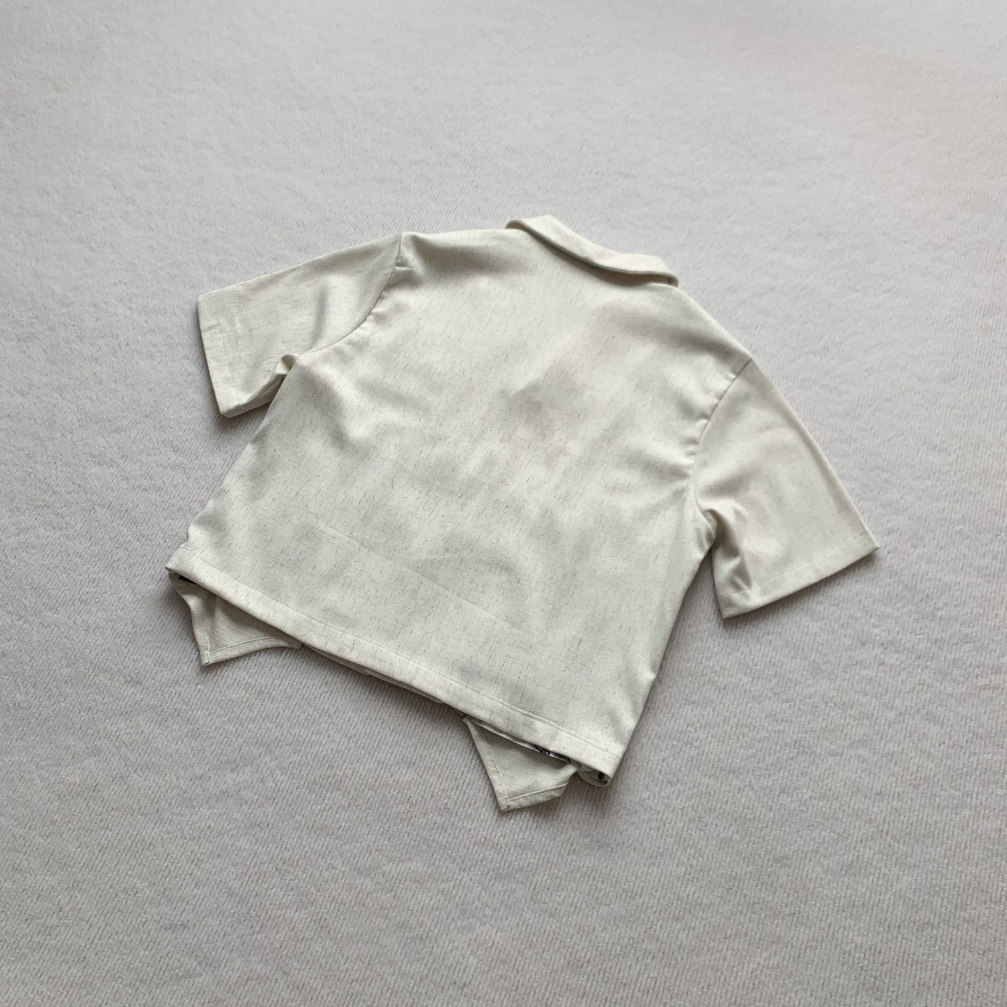 Floral panel irregular shirt interior floral print | ZIRR