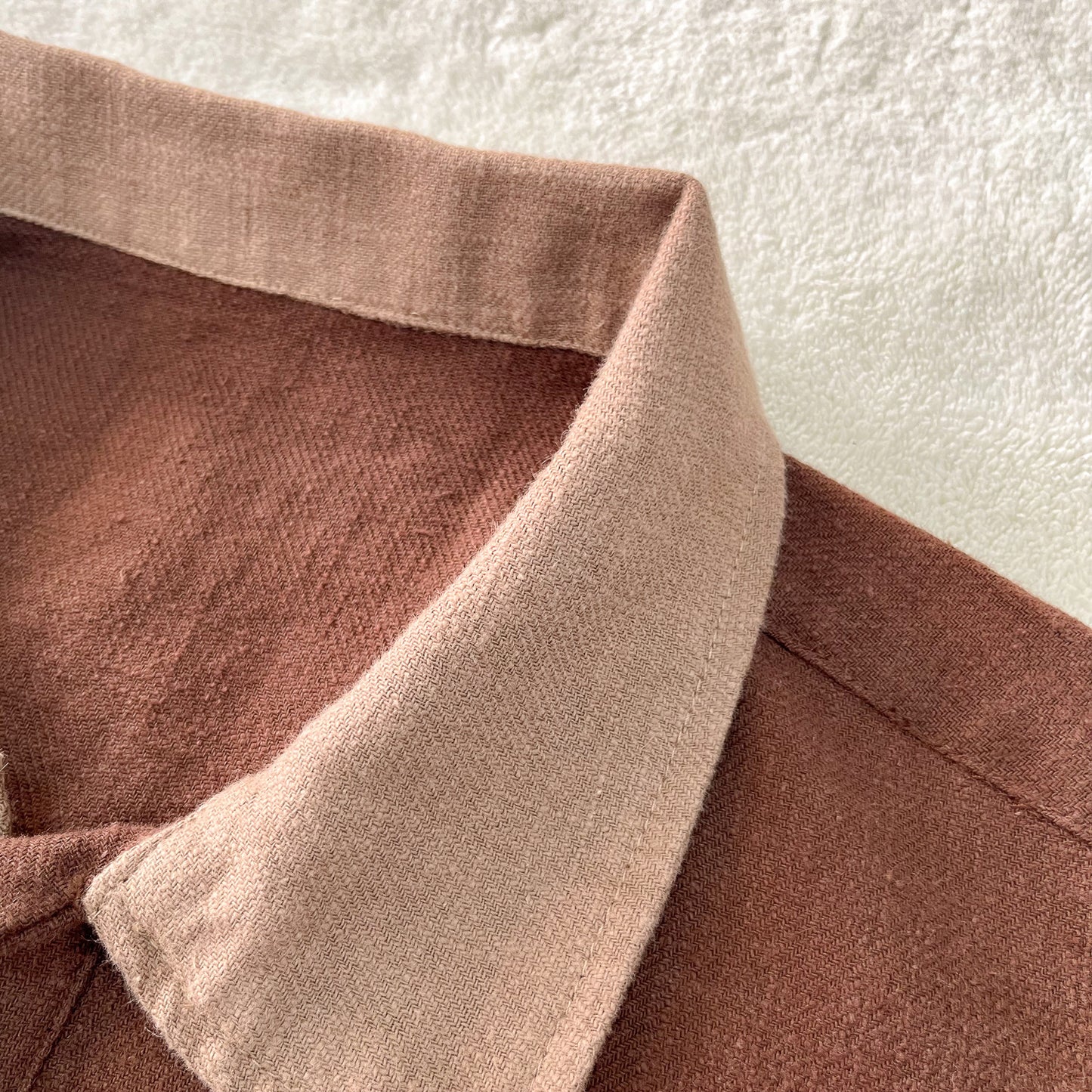 Linen Open Collar Polo