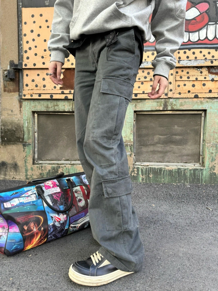 Multi pocket cargo pant front view | ZIRR