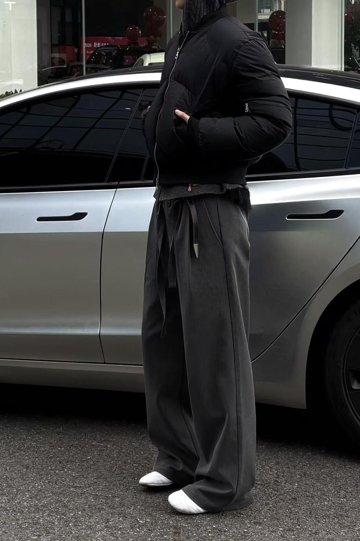 Pleated Button Fly Trouser