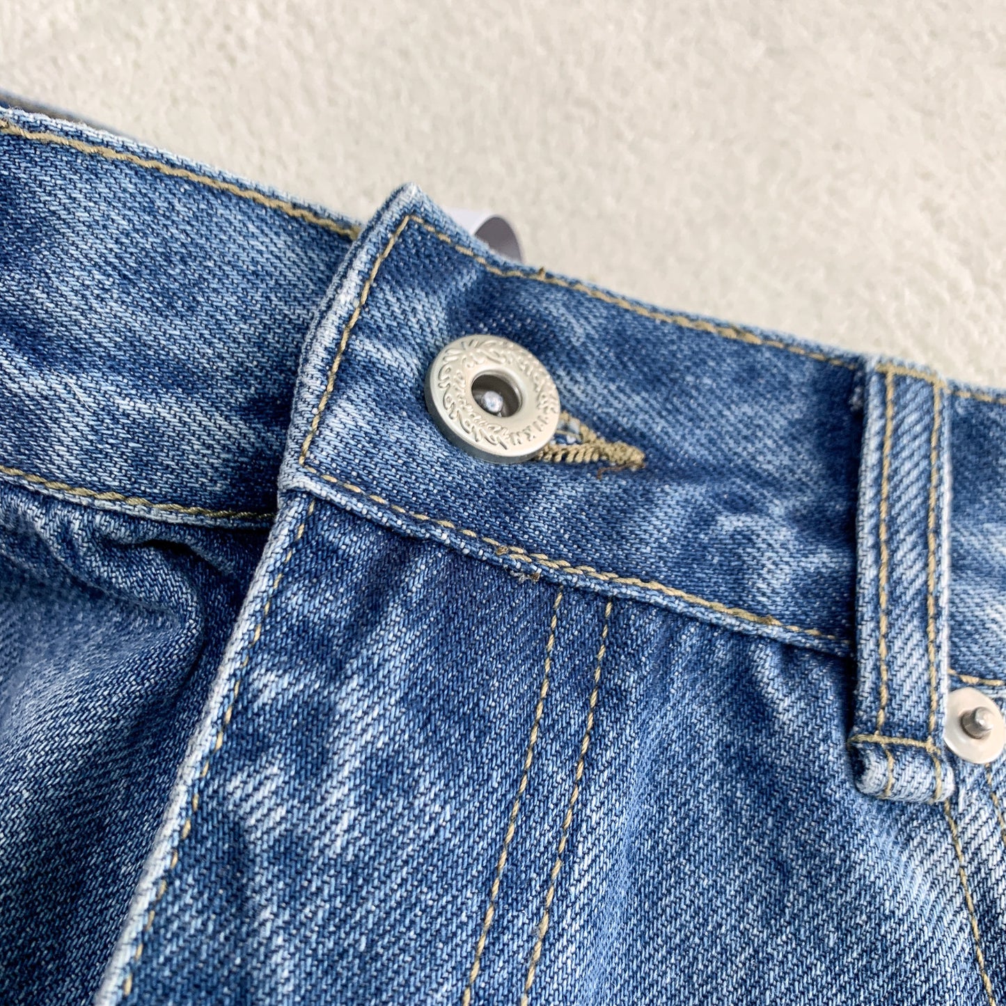 Washed flare denim side view | ZIRR
