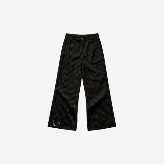 Embroidered Stripe Trouser