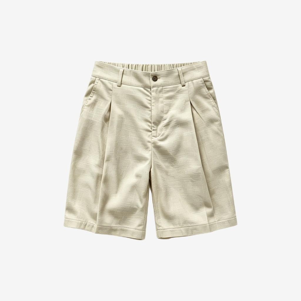 Linen Pleat Shorts