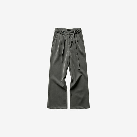 Pleated Button Fly Trouser