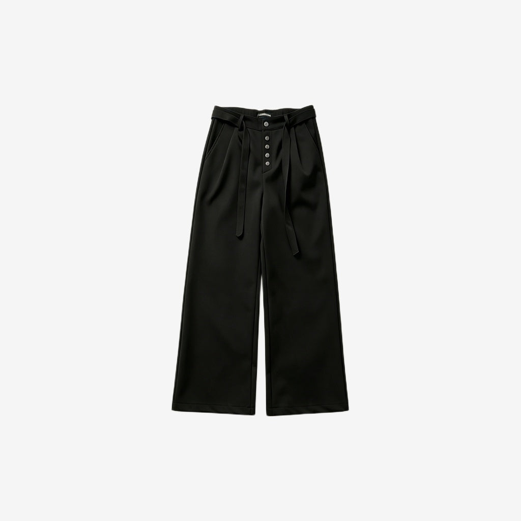 Pleated Button Fly Trouser