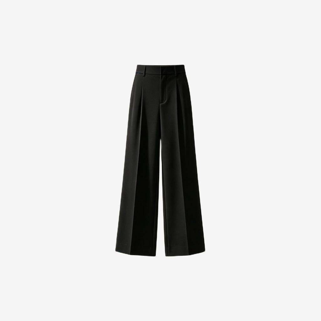 Pleated Wide Leg Trouser