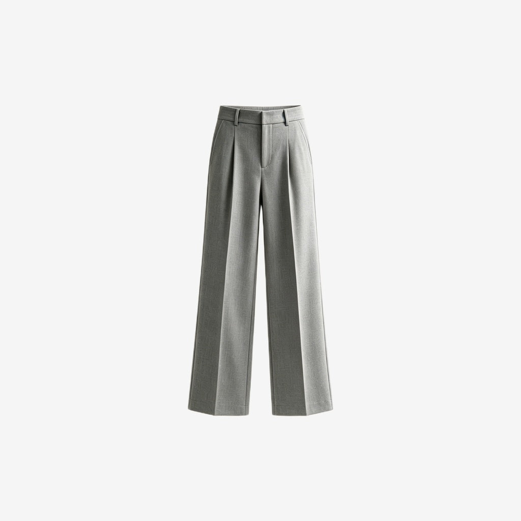 Pleated Wide Leg Trouser