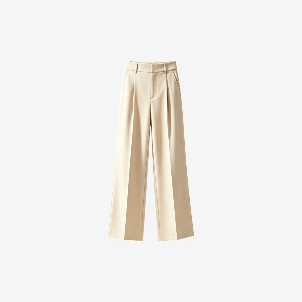 Pleated Wide Leg Trouser